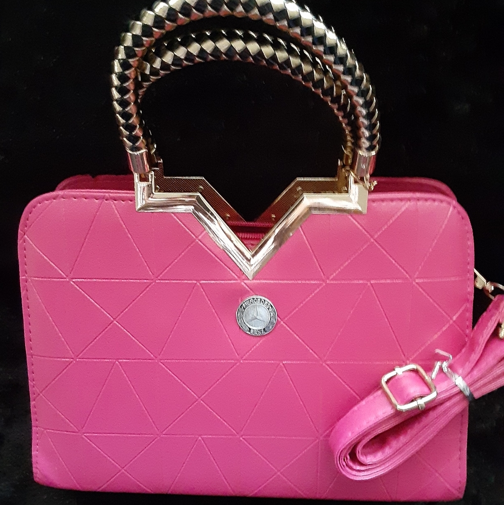 Mercedes luxury handbag with logo Authentic